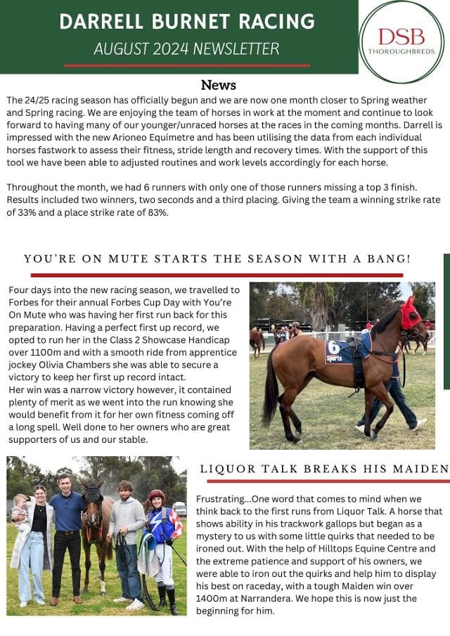August Newsletter
